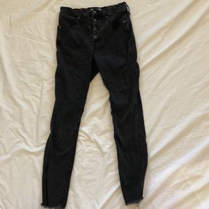 Madewell high waisted black skinny jeans